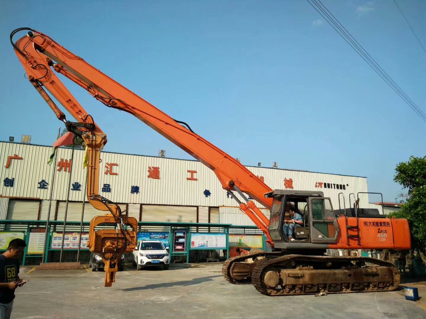 挖掘機(jī)打樁臂、打樁臂、打樁錘、挖掘機(jī)打樁臂廠家
