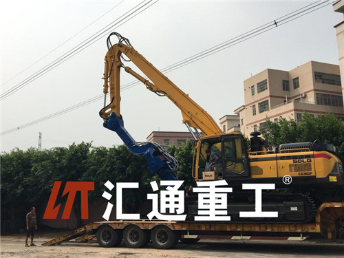 挖掘機打樁臂、打樁臂、打樁錘、挖掘機打樁臂廠家