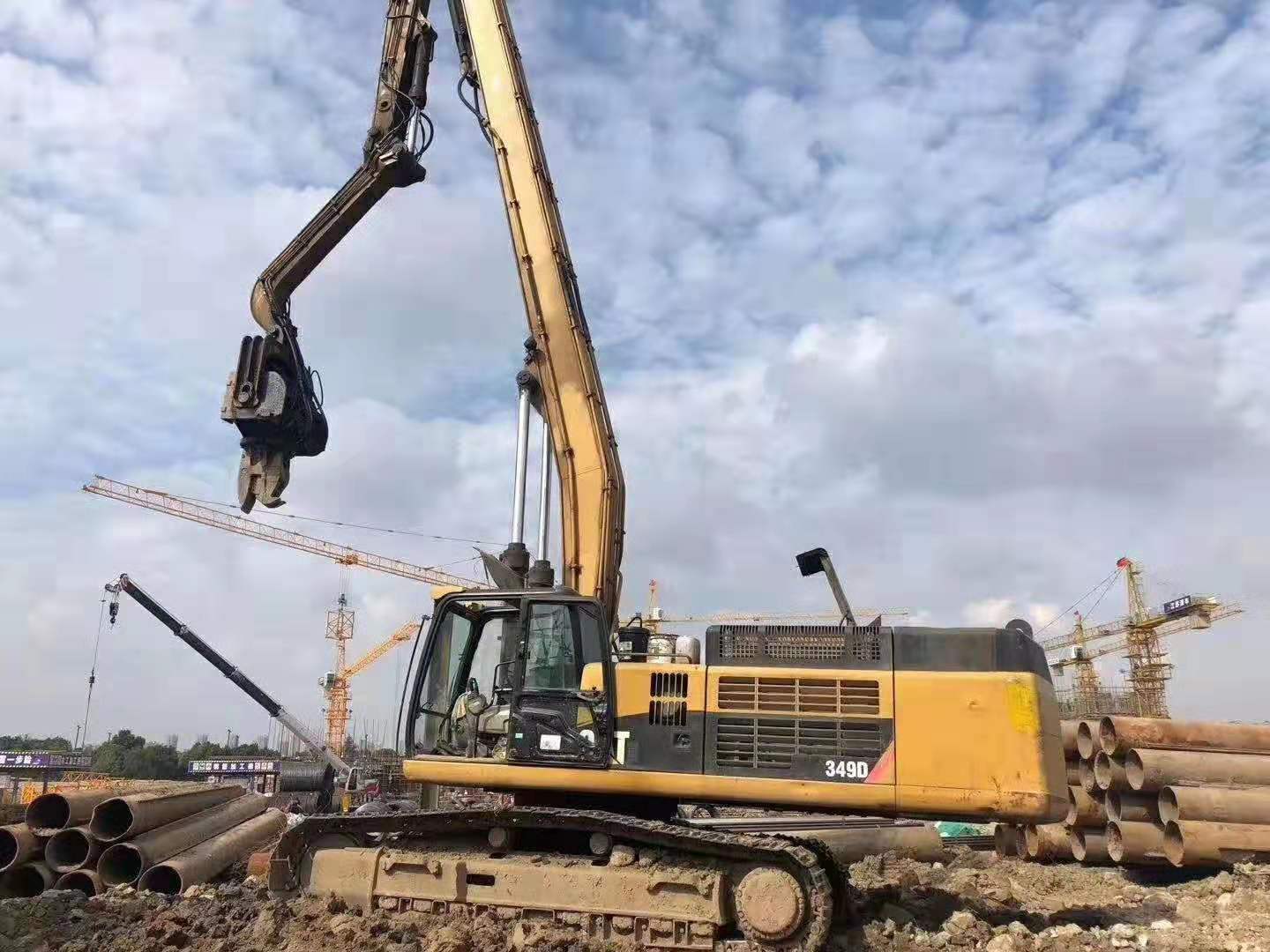 挖掘機(jī)打樁臂、打樁臂、打樁錘、挖掘機(jī)打樁臂廠家